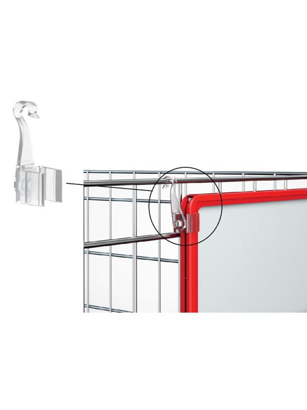 Крючки подвижные для рамок F-CLIP-SW (А6-А2), 20шт/уп