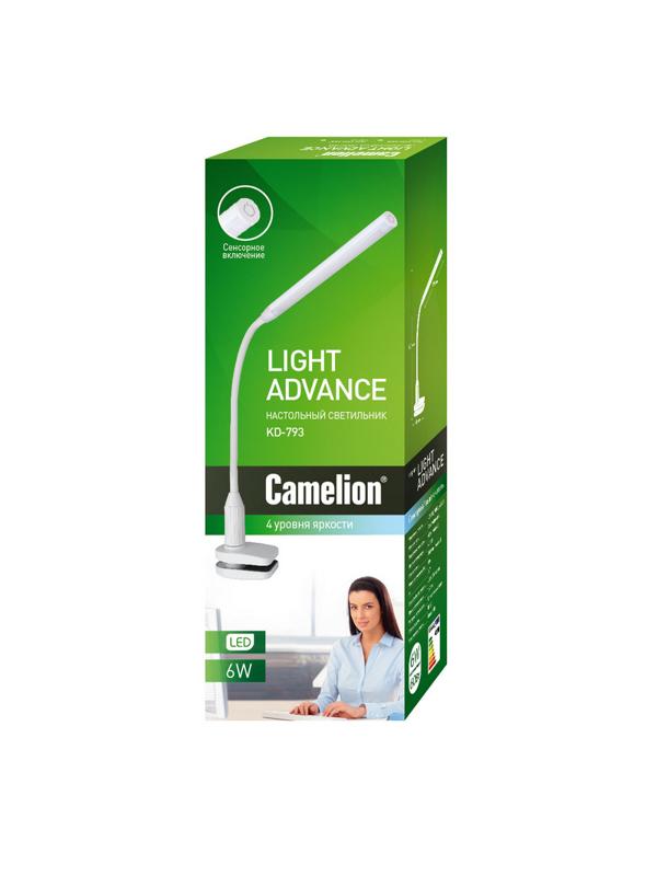 Светильник Camelion KD-793 LED, черн., 4 ур.ярк, с