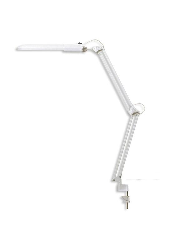 Светильник Трансвит Дельта на струбцине 2G7 11W с АПП МПС белый