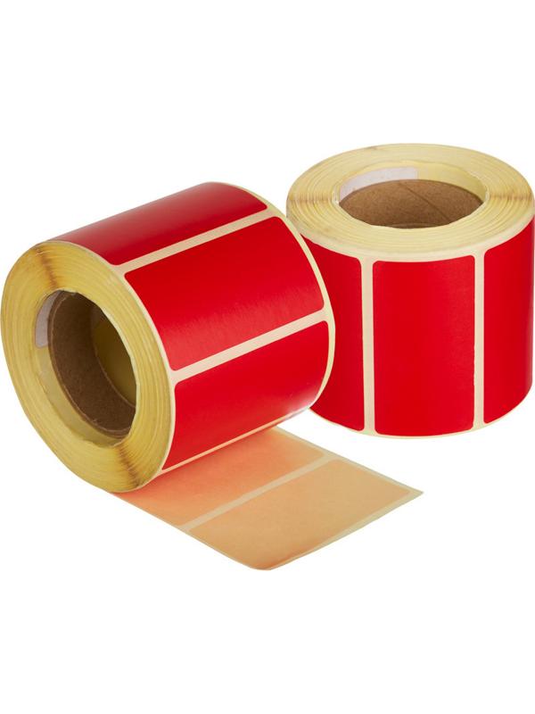 Термоэтикетки ЭКО 58x30, красная, вт.40, 700шт/рул