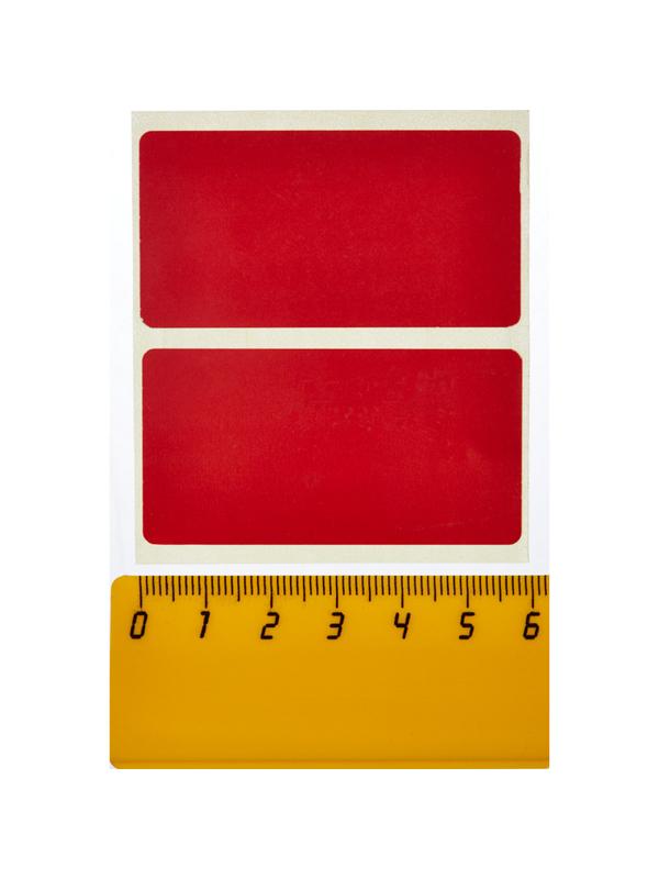 Термоэтикетки ЭКО 58x30, красная, вт.40, 700шт/рул