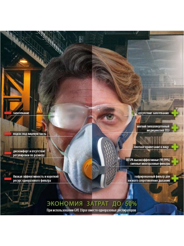 Полумаска ELIPSE Р3 размер M/L средний/большой (арт производитSPR501IFUC)