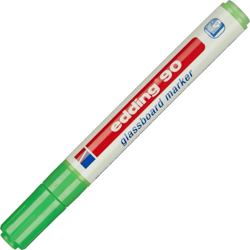 Маркер для стеклянных досок EDDING E-90/011 салат. 2-3 мм круг. наконечник