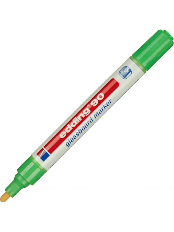 Маркер для стеклянных досок EDDING E-90/011 салат. 2-3 мм круг. наконечник