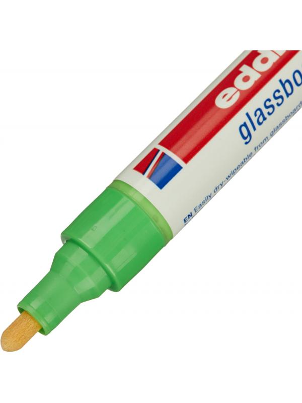 Маркер для стеклянных досок EDDING E-90/011 салат. 2-3 мм круг. наконечник