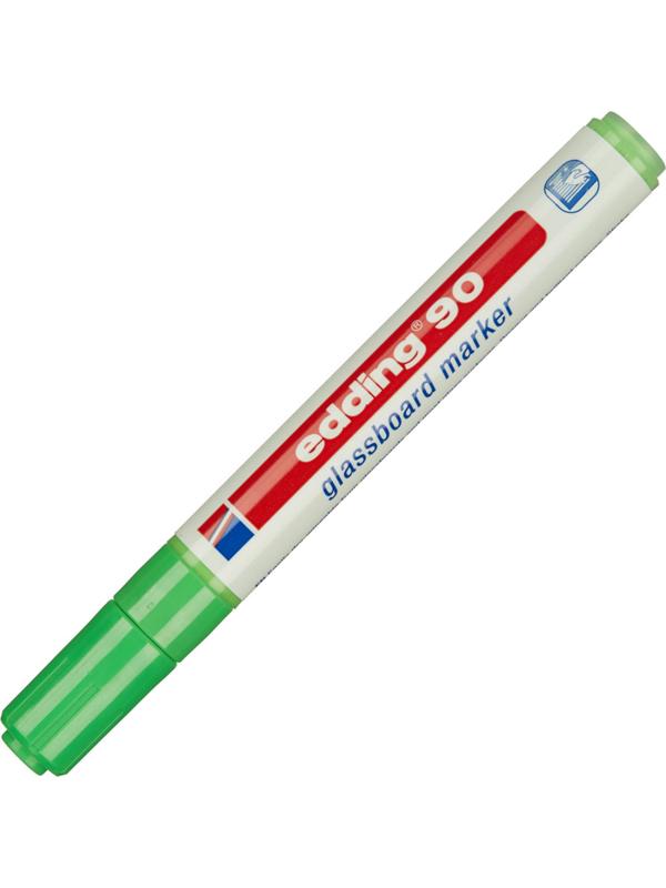 Маркер для стеклянных досок EDDING E-90/011 салат. 2-3 мм круг. наконечник