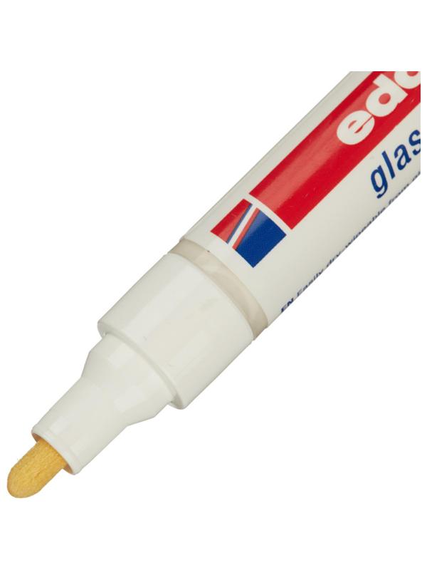 Маркер для стеклянных досок EDDING E-90/049 белый 2-3 мм круг. наконечник