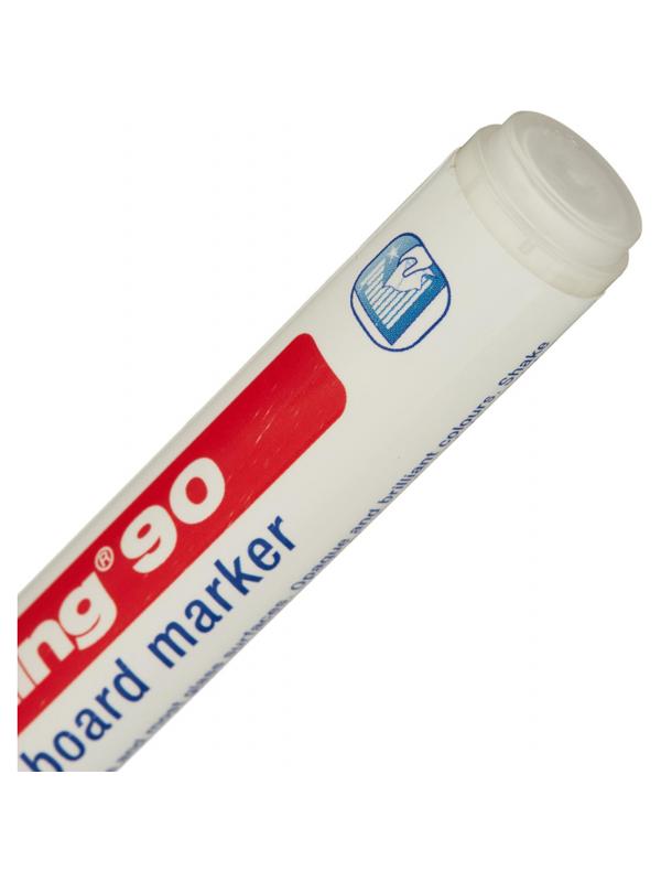 Маркер для стеклянных досок EDDING E-90/049 белый 2-3 мм круг. наконечник