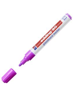 Маркер для стеклянных досок EDDING E-90/008 фиол. 2-3 мм круг. наконечник