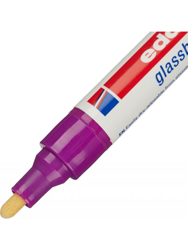 Маркер для стеклянных досок EDDING E-90/008 фиол. 2-3 мм круг. наконечник