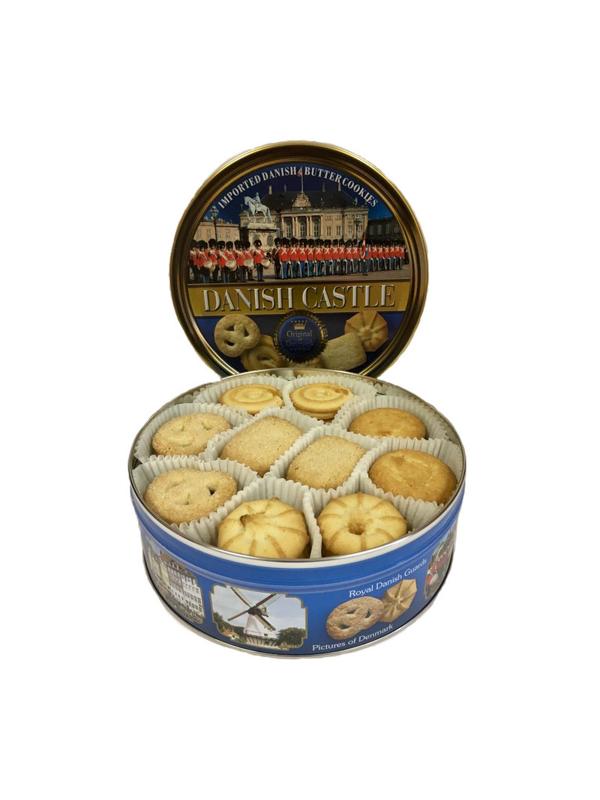 Печенье сдобное Bisquini Замки Дании ж/б, 454г