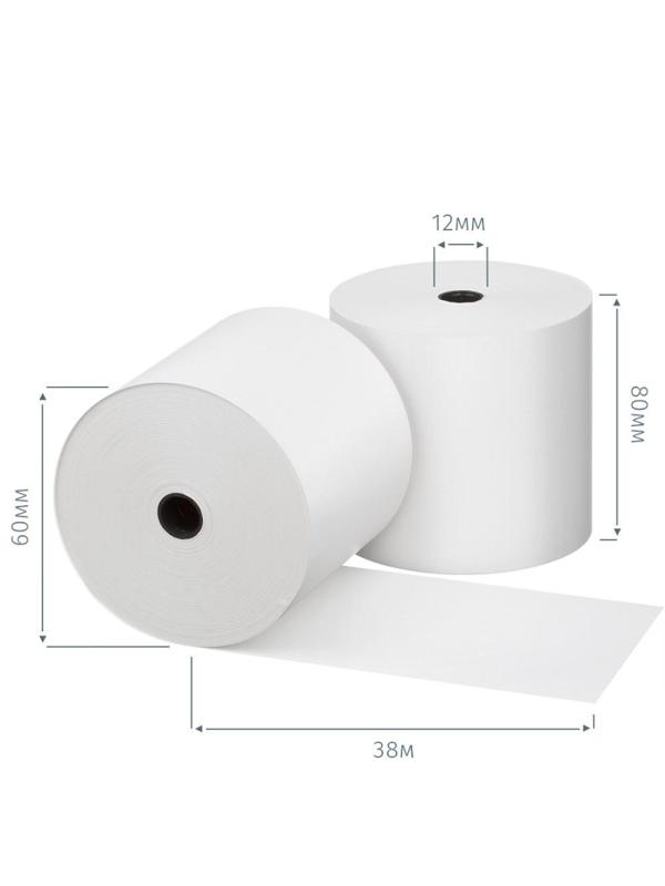 Ролики для касс Promega 80х60мм 12вт тб/58г/м2 10шт/уп 7уп/кор