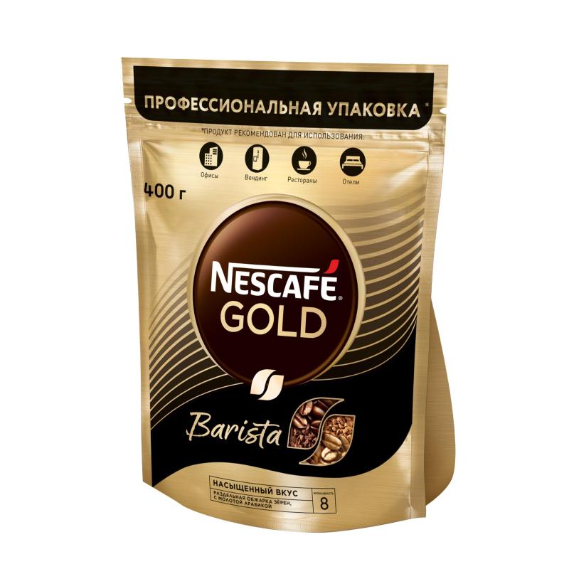 Кофе Nescafe Gold Barista раств.400г пакет