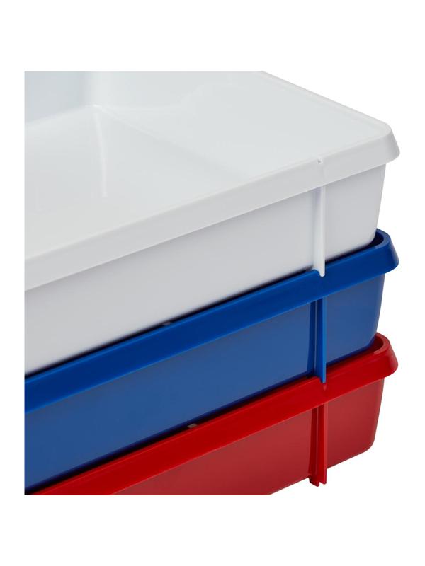 Лоток горизонтальный Attache Триколор 3шт/уп белый, син