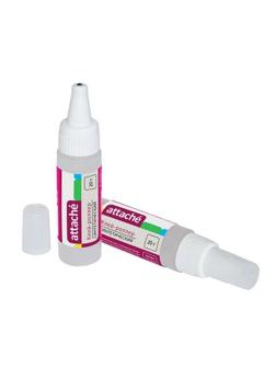 Клей канцелярский Attache 20 мл, синтетический, металлический роллер