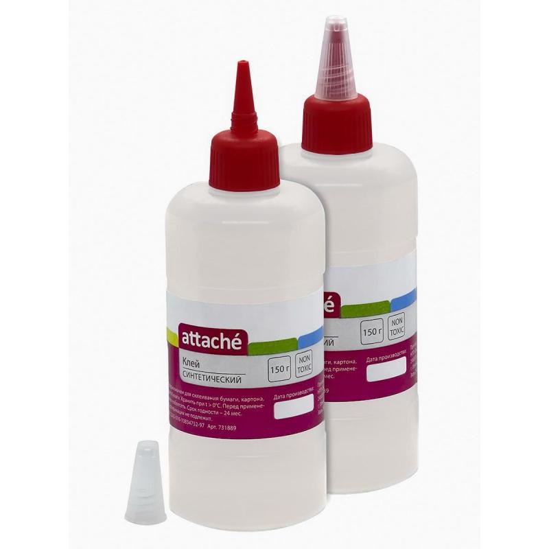 Клей канцелярский Attache 150 мл, синтетический, евро