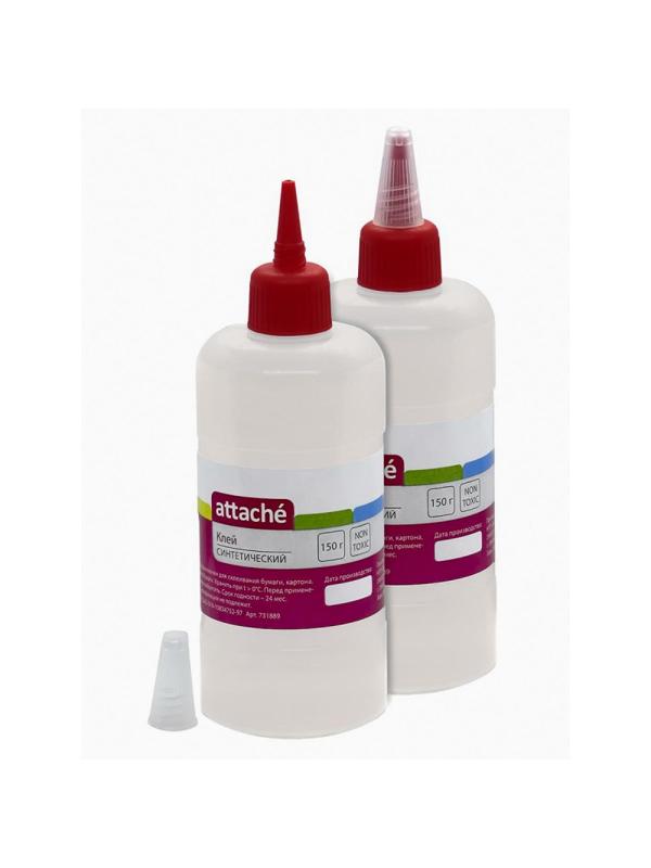 Клей канцелярский Attache 150 мл, синтетический, евро