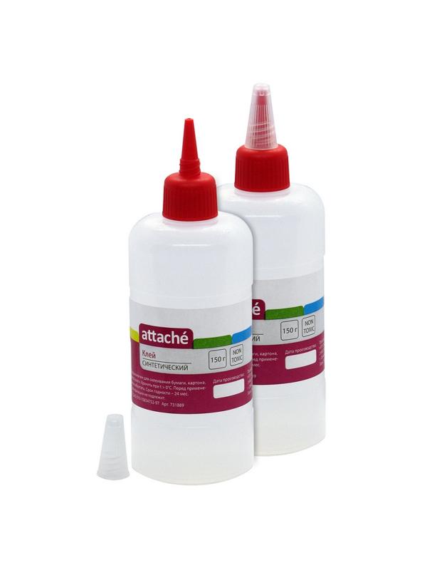 Клей канцелярский Attache 150 мл, синтетический, евро