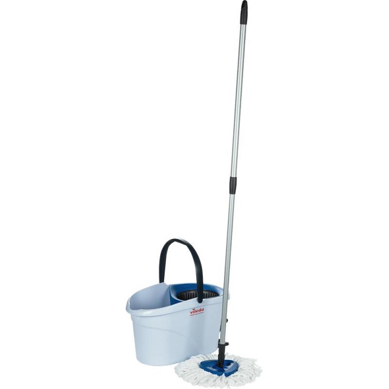 Комплект для уборки Vileda УльтраСпин Мини 158010 голубой стелескоп.ручкой