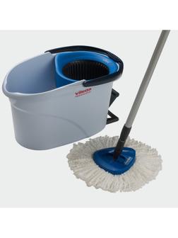 Комплект для уборки Vileda УльтраСпин Мини 158010 голубой стелескоп.ручкой