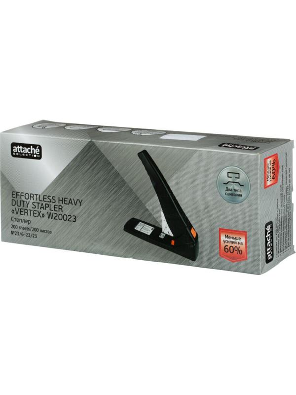 Степлер мощный Attache Selechion ( №23/6- 23/23 ) до 200лис,энергосбер,чрн