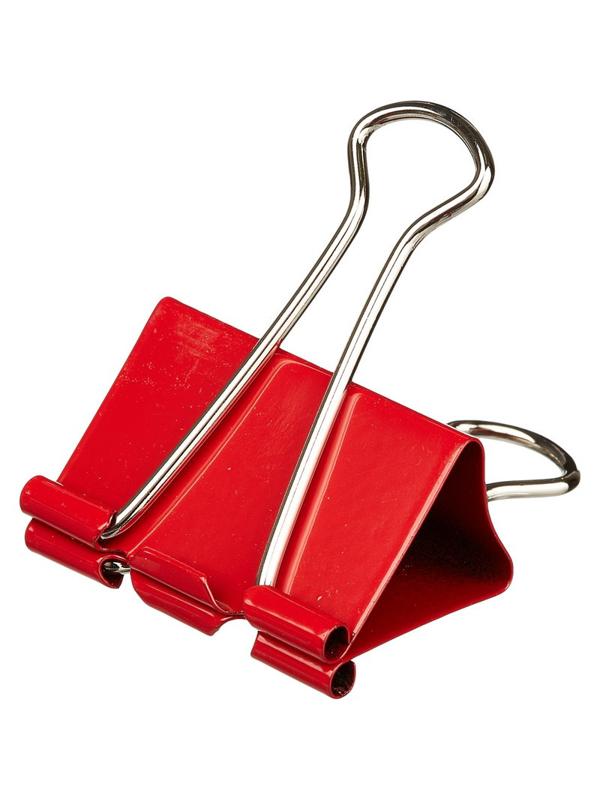 Зажимы для бумаг Attache, 41 мм, 12 шт., цветные, в карт.коробке