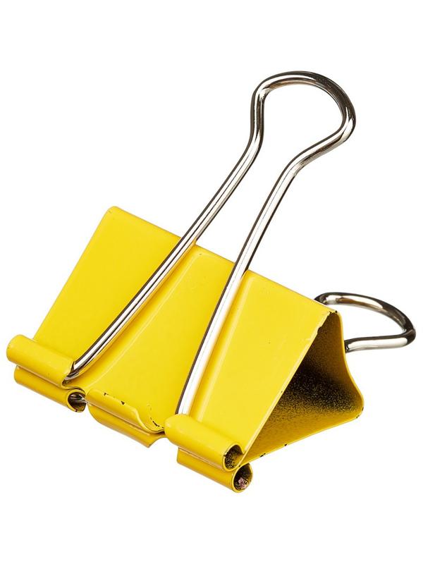 Зажимы для бумаг Attache, 41 мм, 12 шт., цветные, в карт.коробке