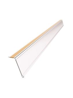 Ценникодержатель полочный самокл. под угл. 15°, прозр., 1000мм, 50 шт/уп