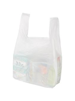 Пакет-майка 38+20х68 15мкм, 100шт/уп, белый S