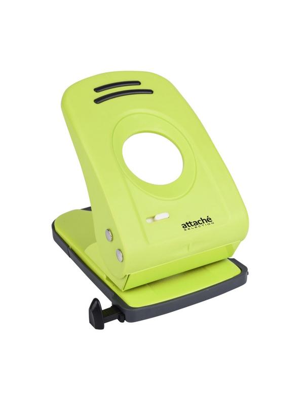 Дырокол Attache Selechion до 30 листов, цвет салатовый