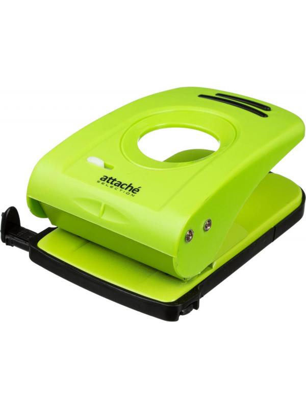 Дырокол Attache Selechion до 30 листов, цвет салатовый