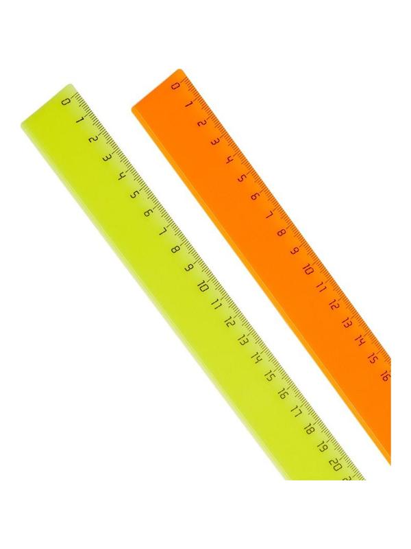 Линейка 30см Attache Economy 2 шт/уп цвет в ассортименте