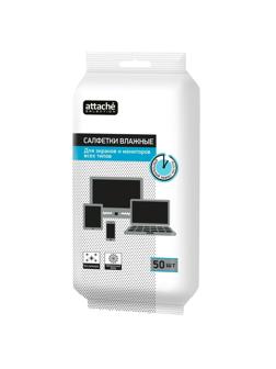 Салфетки Attache Selection д/экранов, пакет, 50 шт, XXL, 150х180