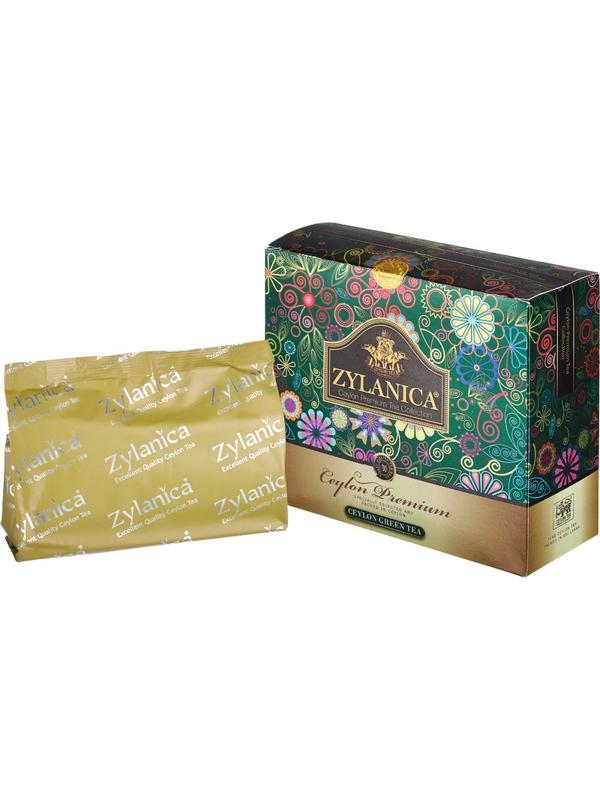 Чай Zylanica Ceylon Premium Collection зел. 100 пакx2гр/уп