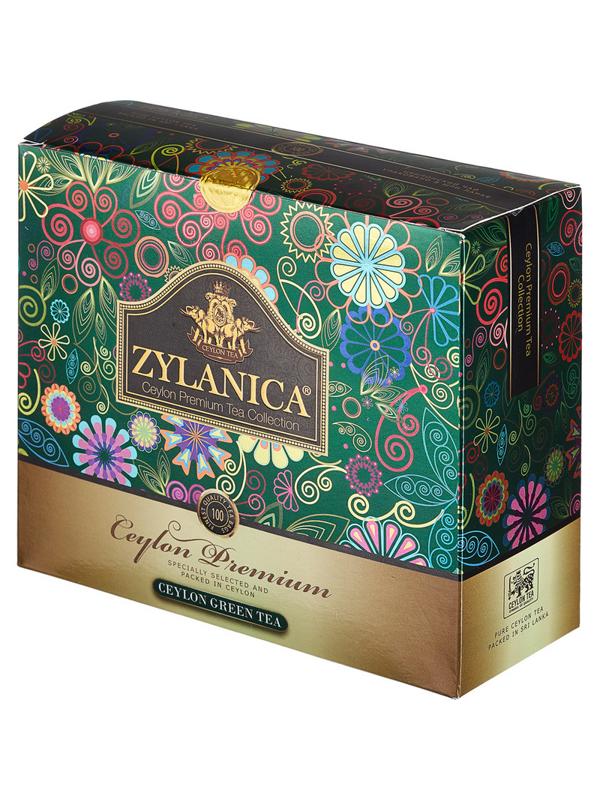Чай Zylanica Ceylon Premium Collection зел. 100 пакx2гр/уп