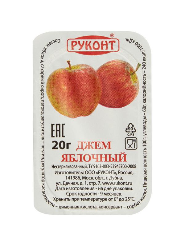 Джем Руконт порц. яблоко 20 г/шт 20 шт/уп