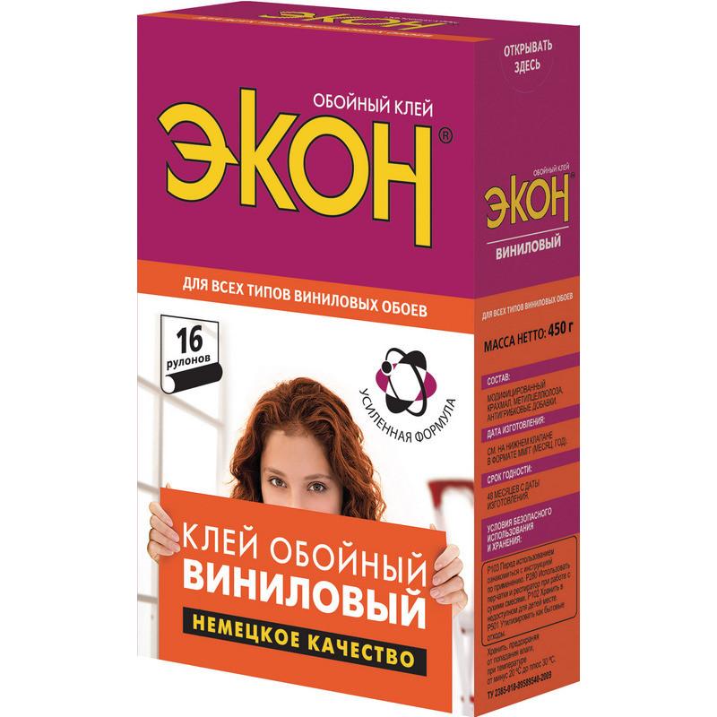 Клей обойный ЭКОН Виниловый, 450 г (1830424)