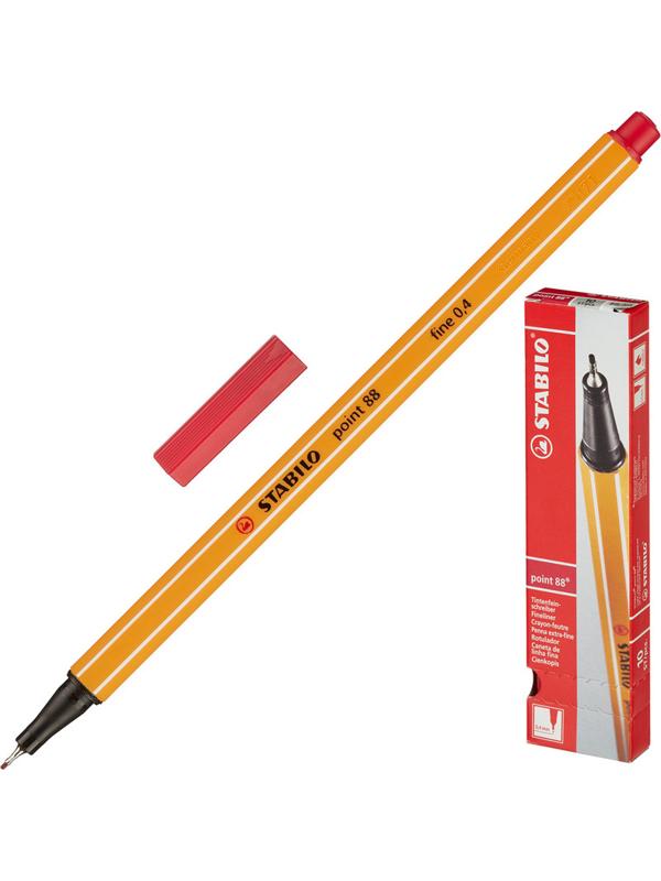 Линер STABILO Point 88/50 темно-красный Германия