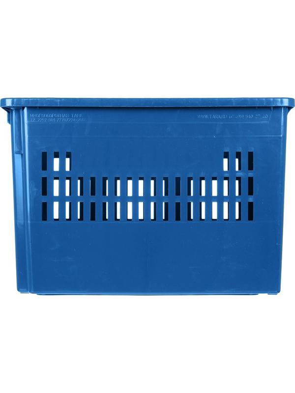Контейнер ПЭ,600х400х400мм,перф/перф,арт. 606_синий