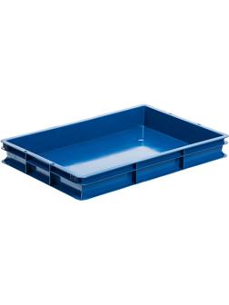 Контейнер ПЭ,600x400x75мм,сплош/сплош,арт. 424_синий
