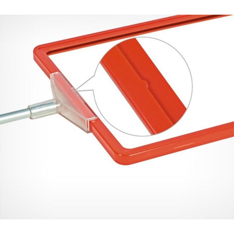 Рамка пластиковая А6, красный, 10шт/уп 102006-06