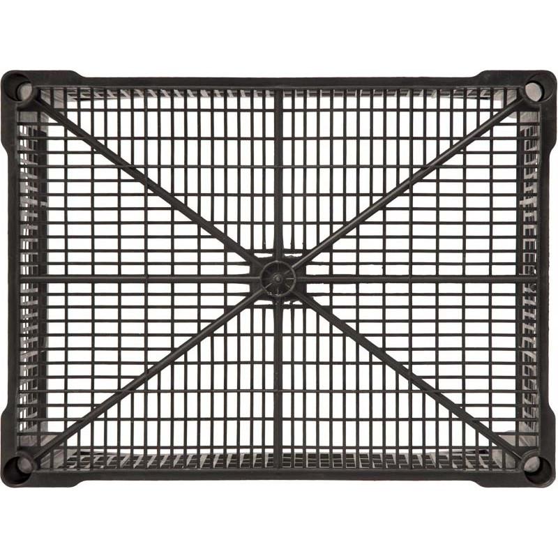 Ящик ПП,400х300х185мм,перф/перф,арт. 103_ черный