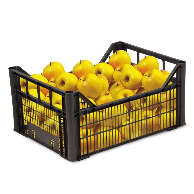 Ящик ПП,400х300х185мм,перф/перф,арт. 103_ черный