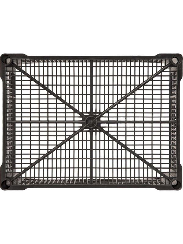 Ящик ПП,400х300х185мм,перф/перф,арт. 103_ черный