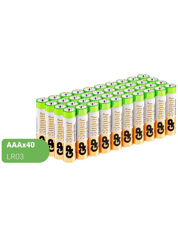 Батарейка GP ААА 24A-2CRVS40, 40шт/уп