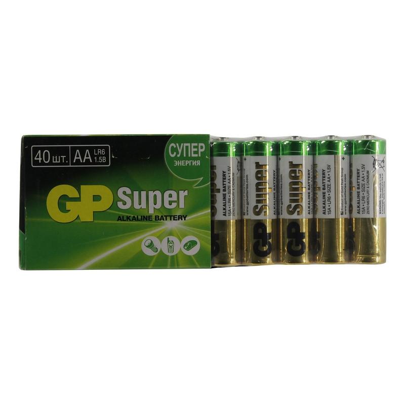 Батарейка GP АА 15A-2CRVS40, 40шт/уп