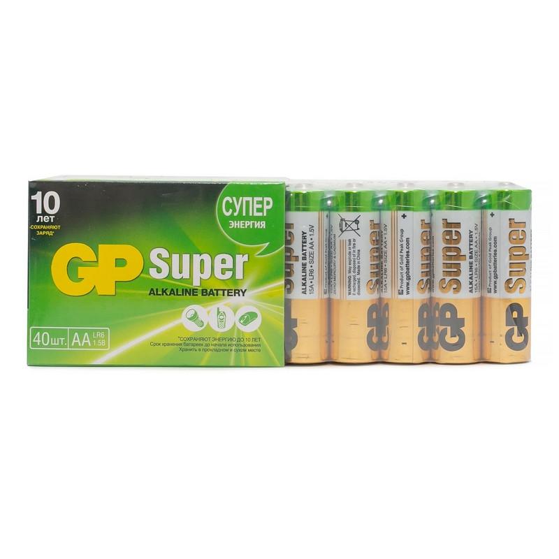 Батарейка GP АА 15A-2CRVS40, 40шт/уп