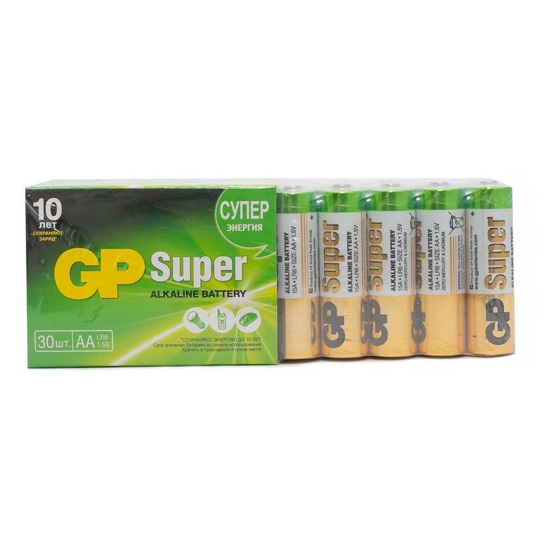 Батарейка GP АА 15A-2CRVS30, 30шт/уп