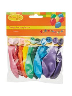 Шары надувные Металлик ассорти 10шт/уп Х-71(M9 /23см)(101746)(763458).