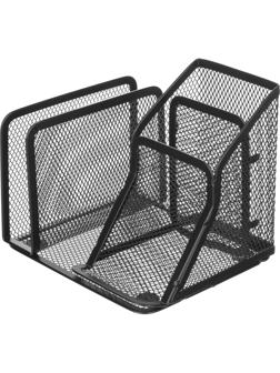 Подставка Attache 4х секц. для ручек,писем,мет.сетка,145х130х128мм чёрная